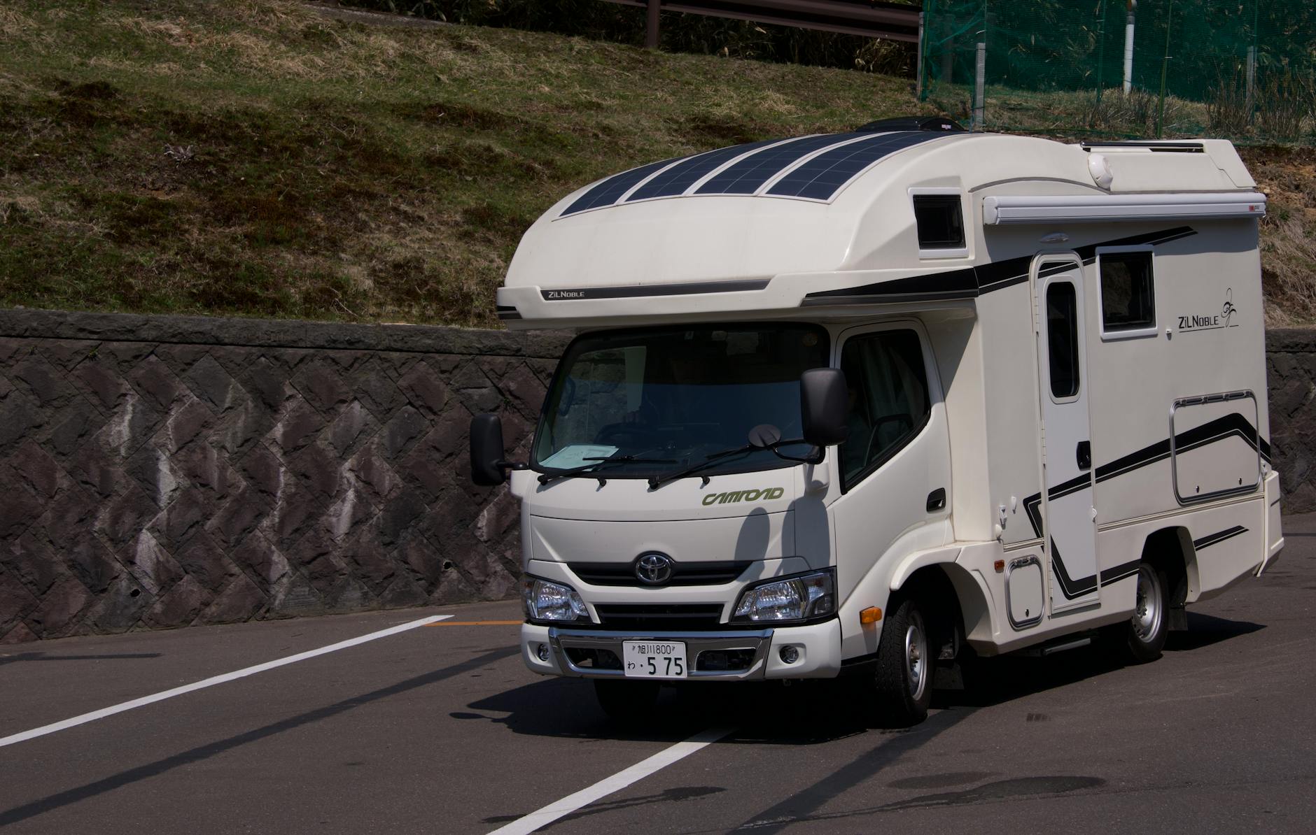Techo de camper con sistema solar