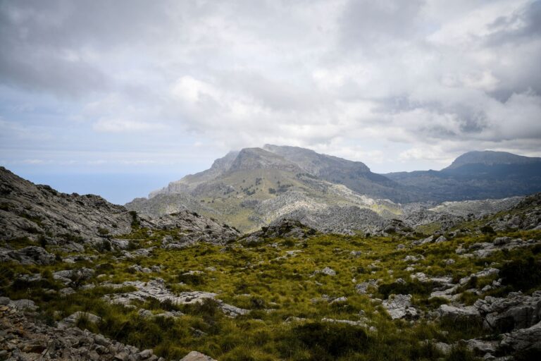 Autocaravana aparcada en una zona de montaña cerca de Picos de Europa